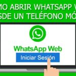 ¿Cómo abrir WhatsApp Web desde un teléfono móvil?