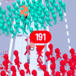 Crowd City v2.9.17 MOD APK (Siempre Top1, Máscaras desbloqueadas, Tiempo) Descargar